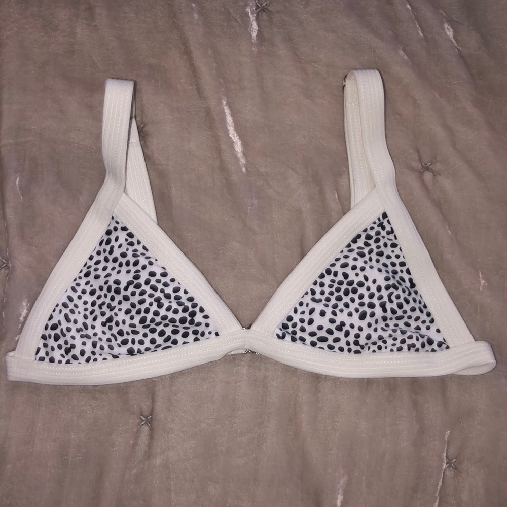 dalmatian print bikini top